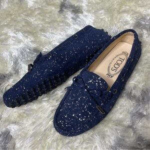 Tods Blue Loafers